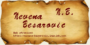Nevena Besarović vizit kartica